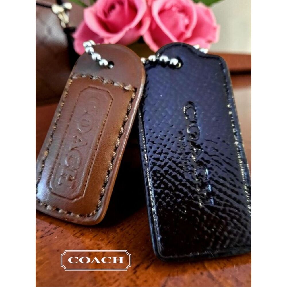 COACH Leather Hang Tags, Set Of 2, Classic! VINTAGE INSPIRED!